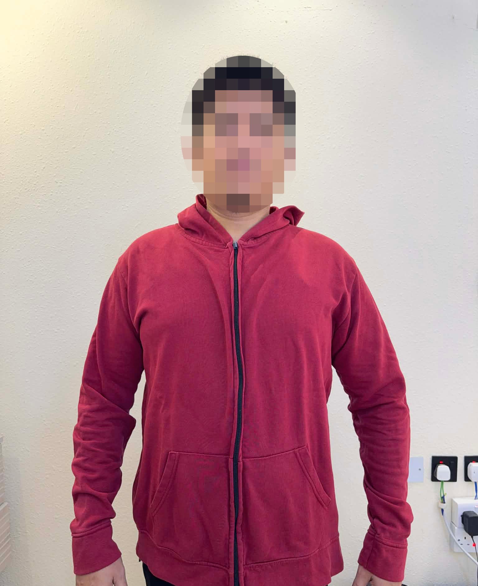XL - Red Hoody for Men