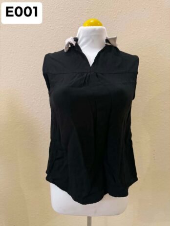 E001: S Black SARA WOMAN tank top