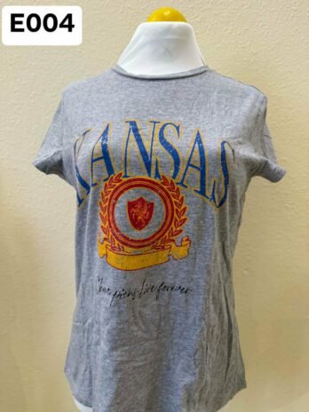 E004: Small Grey SPLASH T-Shirt for Women