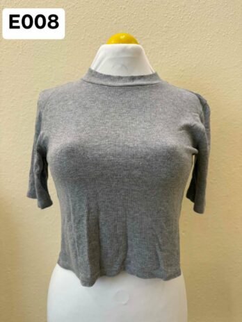 E008: L/G Grey BONGO Women Crop top