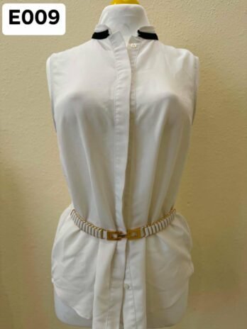 E009: M White H&M Women Sleeveless Top