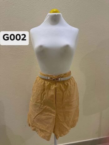 G002: Sunlit Breeze Elastic Waist Casual Shorts