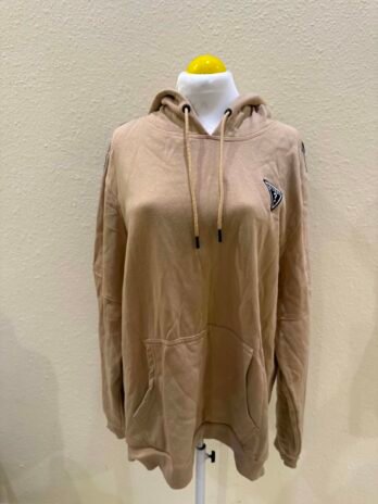 H016: Cozy Comfort Beige Hoodie Jacket for Women