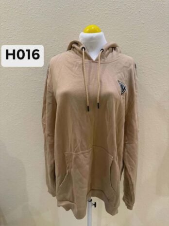H016: Cozy Comfort Beige Hoodie Jacket for Women