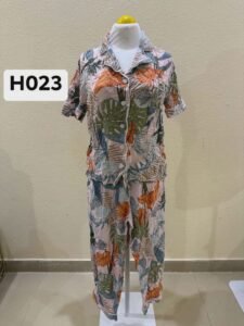 Medium Tropical Escape Button-Down Shirt & Pants Co-Ord Set